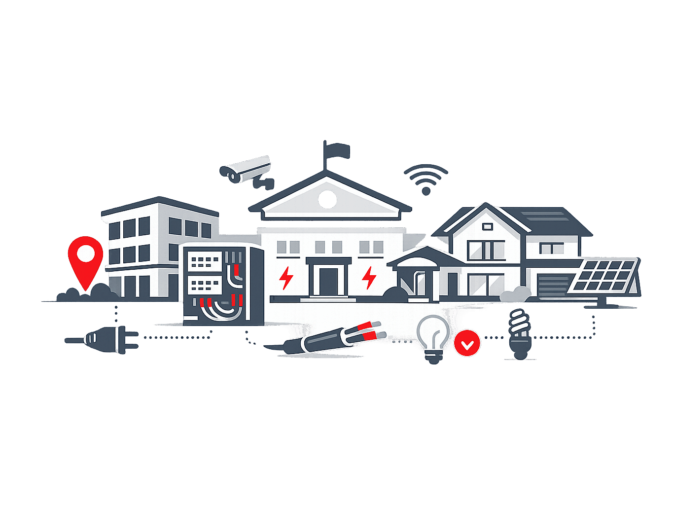 Elektroinstallation f&uuml;r Gewerbe, &ouml;ffentliche Geb&auml;ude und hochwertigen Wohnbau