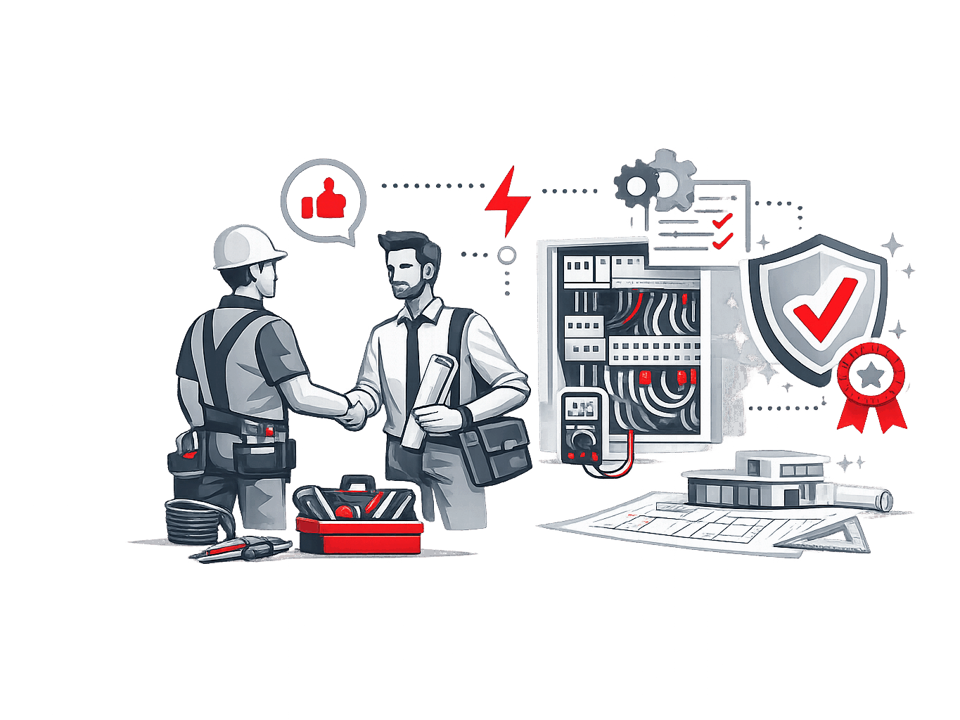Qualit&auml;t und Zuverl&auml;ssigkeit bei der Elektroinstallation