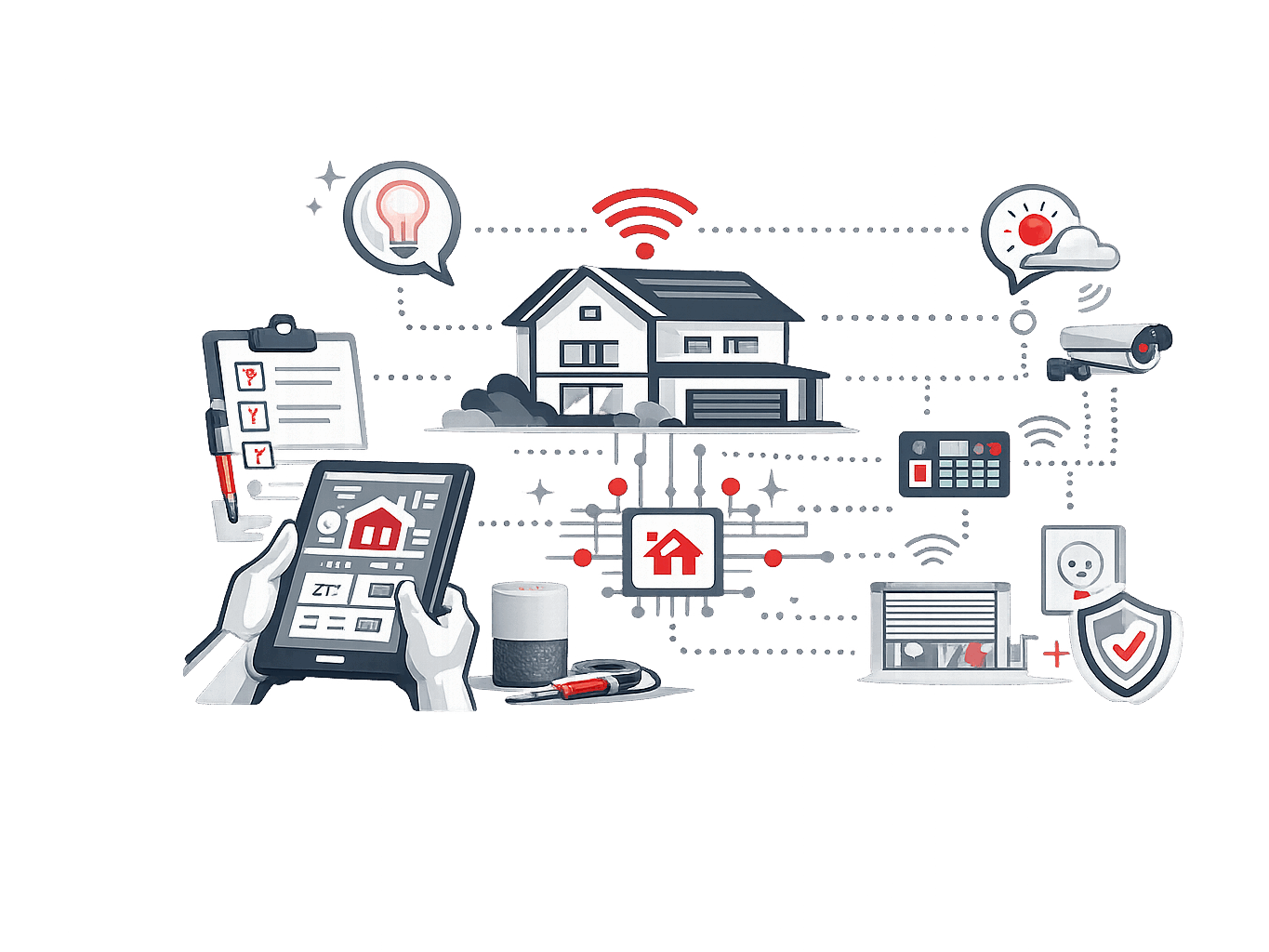 intelligente Steuerung der technischen Infrastruktur.
