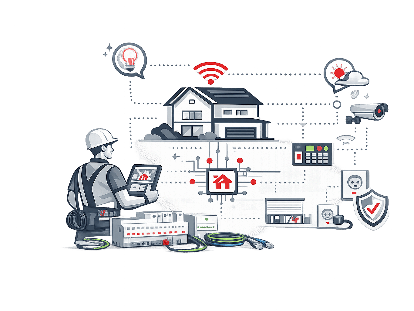 Geb&auml;udeautomation mit KNX-Technologie